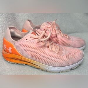 Under Armour HOVR Sonic 3 Running Shoes Pink Orange Women’s Size 9